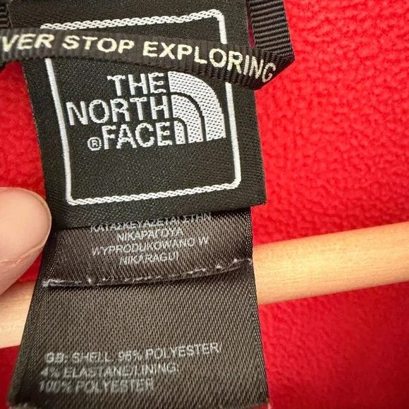 The North Face Soft Shell Coral Pink Apex Bionic Fleece Lined Jacket Size L - Picture 5 of 9